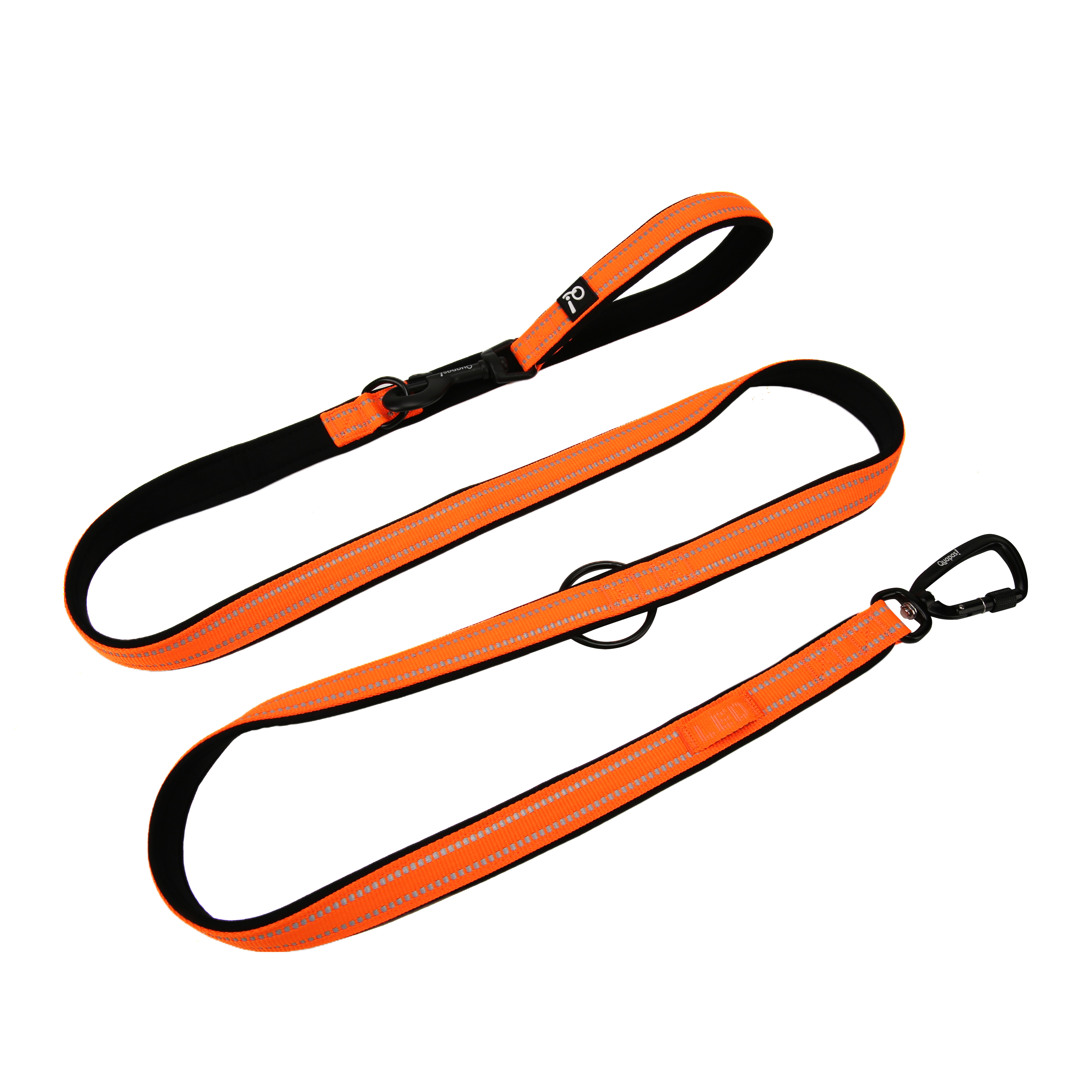 QUAPAS! Reflective adjustable leash 20mmx200cm Orange