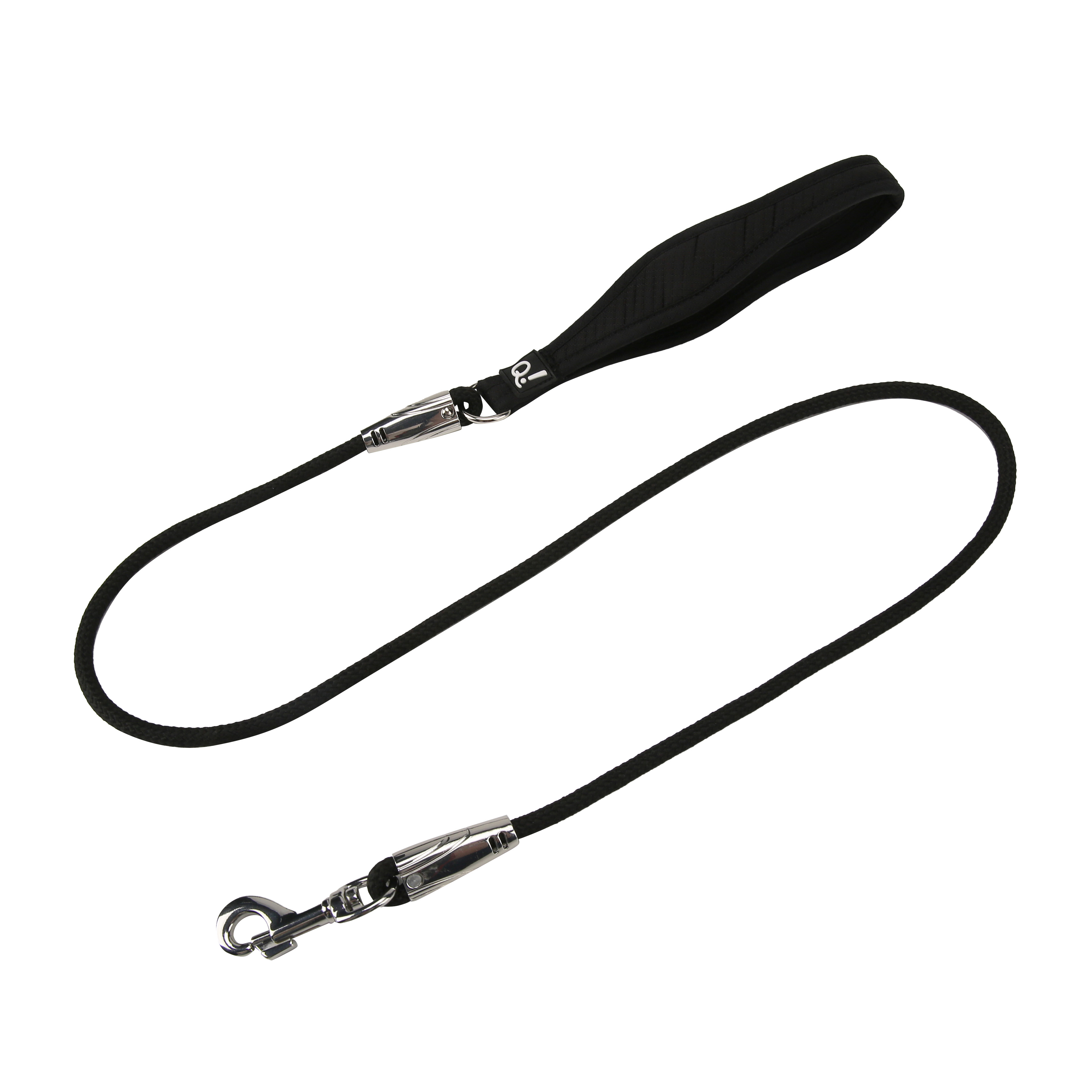 QUAPAS! Comfort rope leash Black 6mmx120cm