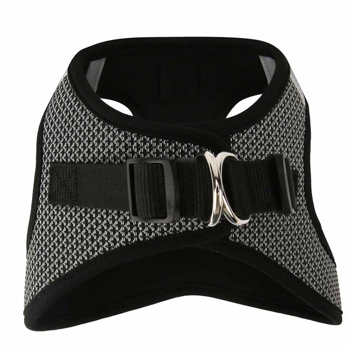 QUAPAS! Soft Harnas Zwart Reflecterend