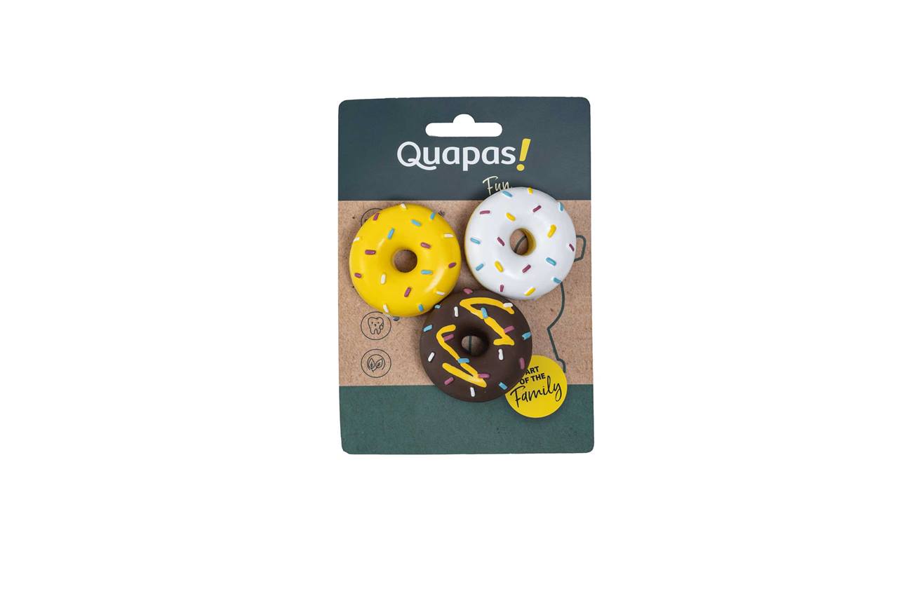 Quapas! Hondenspeelgoed Fun Donut set 3-delig