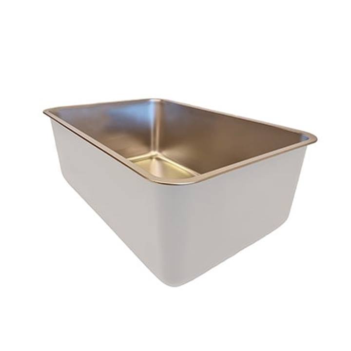 Quapas! Kattenbak RVS Wit