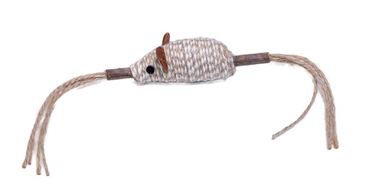 Quapas! Kat speelgoed muis met veren