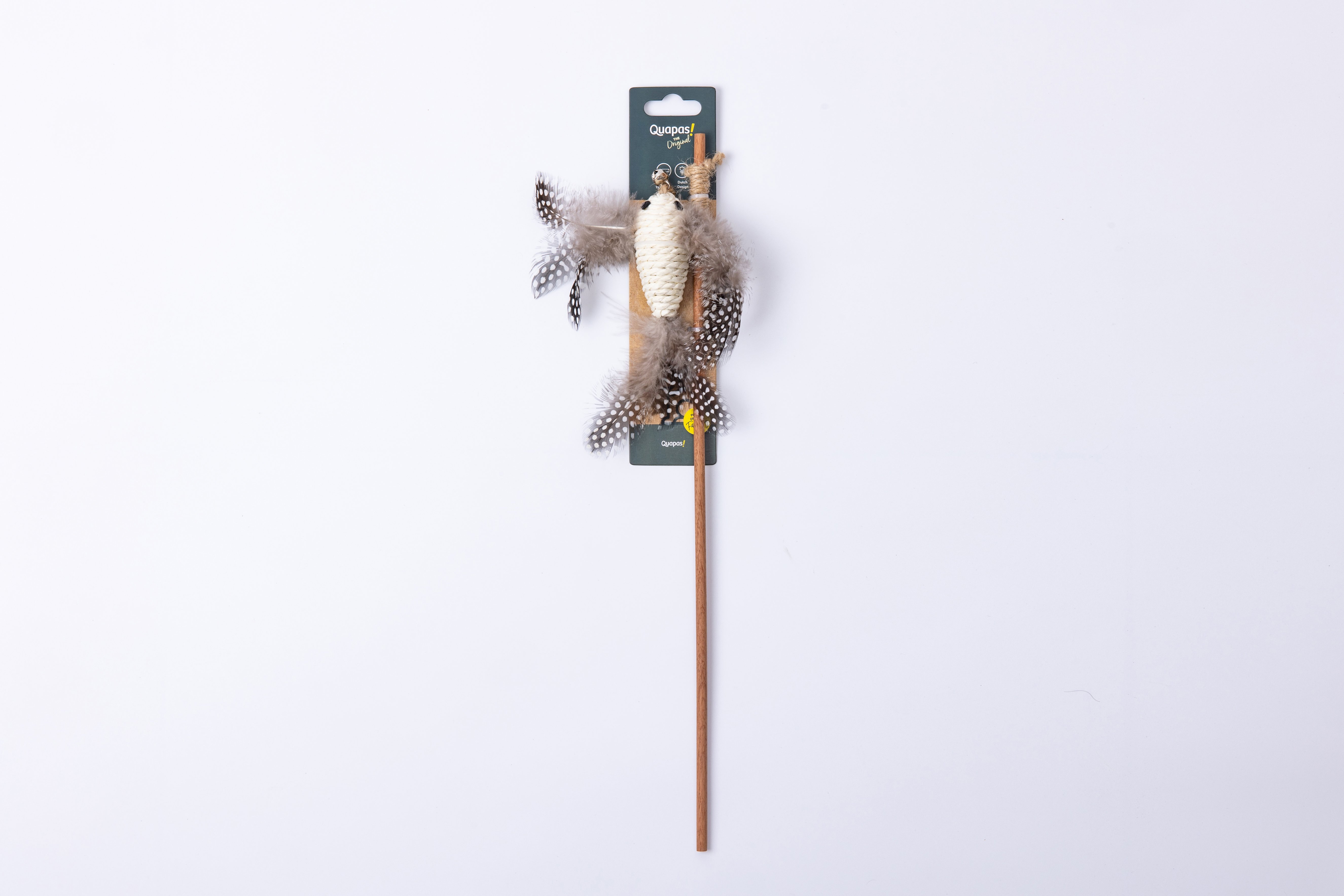 Quapas! Kattenspeeltje hengel vogel wit