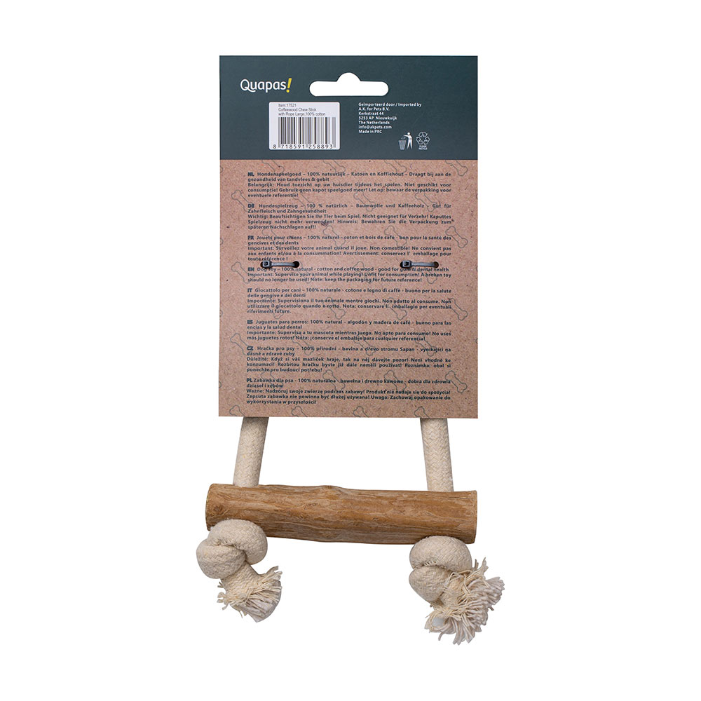 Quapas! Hondenspeeltje Coffeewood Pull