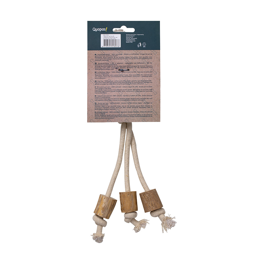 Quapas! Hondenspeeltje Coffeewood Tripple