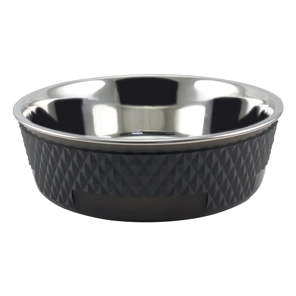 Quapas! Voer- en Drinkbak Roestvrij Staal & TPA Zwart