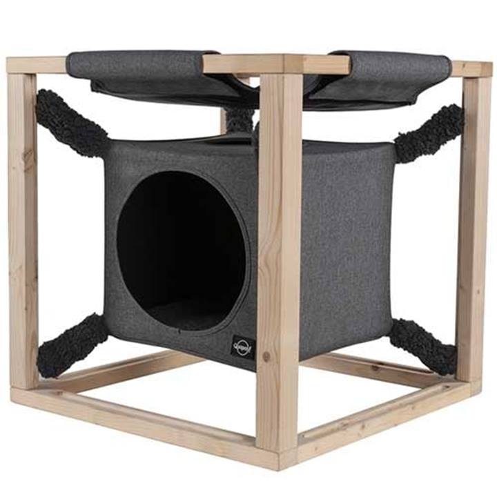 Quapas! Catcube met hangmat M Grijs