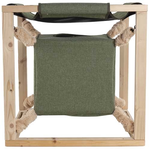 Quapas! Kattenkubus met Hangmat Groen