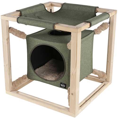 Quapas! Kattenkubus met Hangmat Groen